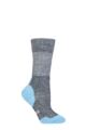 Mens and Ladies 1 Pair 1000 Mile Fusion Walk Sock - Navy Marl / Cornflower