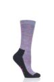 Ladies 1 Pair Burlington Adventure Girl Walking and Hiking Socks - Pink