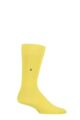 Mens 1 Pair Burlington Lord Plain Cotton Socks - Bold Yellow
