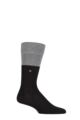 Mens 1 Pair Burlington Organic Cotton Block Socks - Black