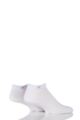 Mens 2 Pair Burlington Everyday Cotton Trainer Socks - White