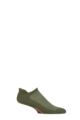 Mens 1 Pair Burlington Athleisure Trainer Socks - Green