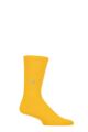 Mens 1 Pair Burlington Boston Organic Cotton Ribbed Socks - Yellow