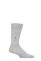 Mens 1 Pair Burlington Lord Plain Cotton Socks - Grey