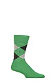 Mens 1 Pair Burlington Manchester Argyle Cotton Socks - Grass Green
