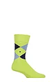 Mens 1 Pair Burlington King Argyle Cotton Socks - Acid