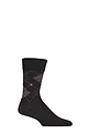 Mens 1 Pair Burlington Dundee Wool Leisure Weight Socks - Anthracite