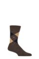 Mens 1 Pair Burlington Dundee Wool Leisure Weight Socks - Buckeye Melange