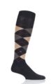 Mens 1 Pair Burlington Preston Soft Acrylic Knee High Socks - Brown