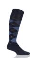 Mens 1 Pair Burlington Preston Soft Acrylic Knee High Socks - Dark Navy