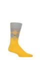 Mens 1 Pair Burlington Hampstead Cotton Argyle Socks - Yellow