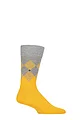 Mens 1 Pair Burlington Hampstead Cotton Argyle Socks - Yellow
