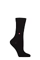 Women's 1 Pair Burlington Lady Plain Cotton Socks - Black