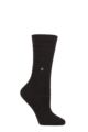 Women's 1 Pair Burlington Orkney Cashmere Textured Socks - Black