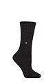 Women's 1 Pair Burlington Orkney Cashmere Textured Socks - Black