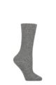 Women's 1 Pair Burlington Orkney Cashmere Textured Socks - Light Grey