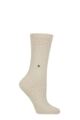 Women's 1 Pair Burlington Orkney Cashmere Textured Socks - Cream