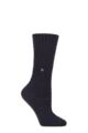Women's 1 Pair Burlington Orkney Cashmere Textured Socks - Dark Navy