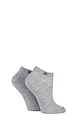 Women's 2 Pair Burlington Everyday Cotton Trainer Socks - Grey
