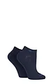 Women's 2 Pair Burlington Everyday Cotton Trainer Socks - Marine