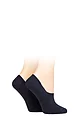Women's 2 Pair Burlington Everyday Anti-Slip Heel Invisible Shoe Liners - Marine