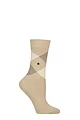 Women's 1 Pair Burlington Covent Garden Cotton Argyle Socks - Gravel
