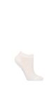 Ladies 1 Pair Burlington Montrose Cotton Socks - White