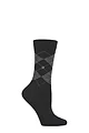 Women's 1 Pair Burlington Marylebone Lurex Virgin Wool Socks - Black