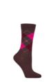 Women's 1 Pair Burlington Marylebone Melange Virgin Wool Socks - Rose