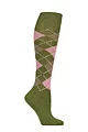 Women's 1 Pair Burlington Whitby Extra Soft Argyle Knee High Socks - Oxygrun