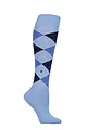 Women's 1 Pair Burlington Marylebone Argyle Wool Knee High Socks - Cornflower Blue
