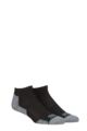 Mens and Women's 2 Pair 1000 Mile Run Anklet Socks - Black