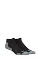 Mens and Women's 2 Pair 1000 Mile Run Anklet Socks - Black