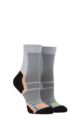 Mens and Ladies 2 Pair 1000 Mile Trail Sock - Grey