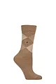 Women's 1 Pair Burlington Whitby Extra Soft Argyle Socks - Sun