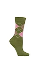 Women's 1 Pair Burlington Whitby Extra Soft Argyle Socks - Oxygrun