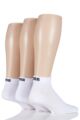 Mens and Ladies 3 Pair Puma Training Quarter Socks - White