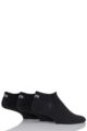 Mens and Ladies 3 Pair Puma Invisible Sneaker Socks - Black