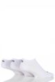 Mens and Ladies 3 Pair Puma Invisible Sneaker Socks - White 2