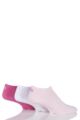 Mens and Ladies 3 Pair Puma Invisible Sneaker Socks - Pink