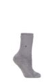 Ladies 1 Pair Burlington Fluffy Bed Socks - Grey