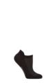 Ladies 1 Pair Burlington Athleisure Trainer Socks - Black