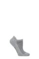 Ladies 1 Pair Burlington Athleisure Trainer Socks - Light Grey Melange