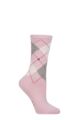 Women's 1 Pair Burlington Courtside Ribbed Cotton Socks - Sporty Rose
