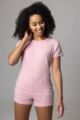 Women's 1 Pack Lazy Panda Bamboo Loungewear Selection T-Shirt - Pale Pink T-Shirt