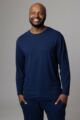 Mens 1 Pack Lazy Panda Bamboo Loungewear Selection Long Sleeved Top - Navy Long Sleeved Top