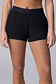 Women's 1 Pack Lazy Panda Bamboo Loungewear Selection Shorts - Black Shorts