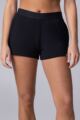 Ladies 1 Pack Lazy Panda Bamboo Loungewear Selection Shorts - Black Shorts