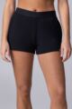 Women's 1 Pack Lazy Panda Bamboo Loungewear Selection Shorts - Black Shorts