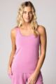 Ladies 1 Pack Lazy Panda Bamboo Loungewear Selection Vest Top - Pink Vest Top